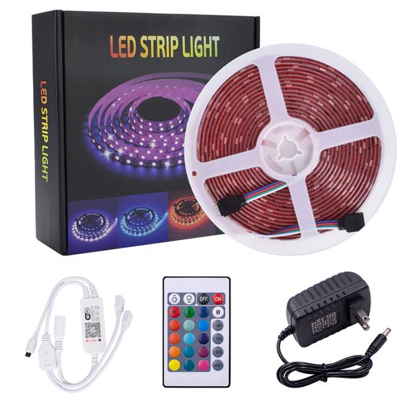 12V-5050 RGB Wifi Remote Control 10 Meters 24 Keys 300 Lights (40W) Light Strip Dual Disk